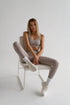 Basic Ribbed Leggings Cream